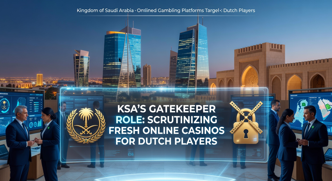 Grafiek met KSA-logo en licentieproces voor online casinos in Nederland, symboliserend streng toezicht op nieuwe aanbieders