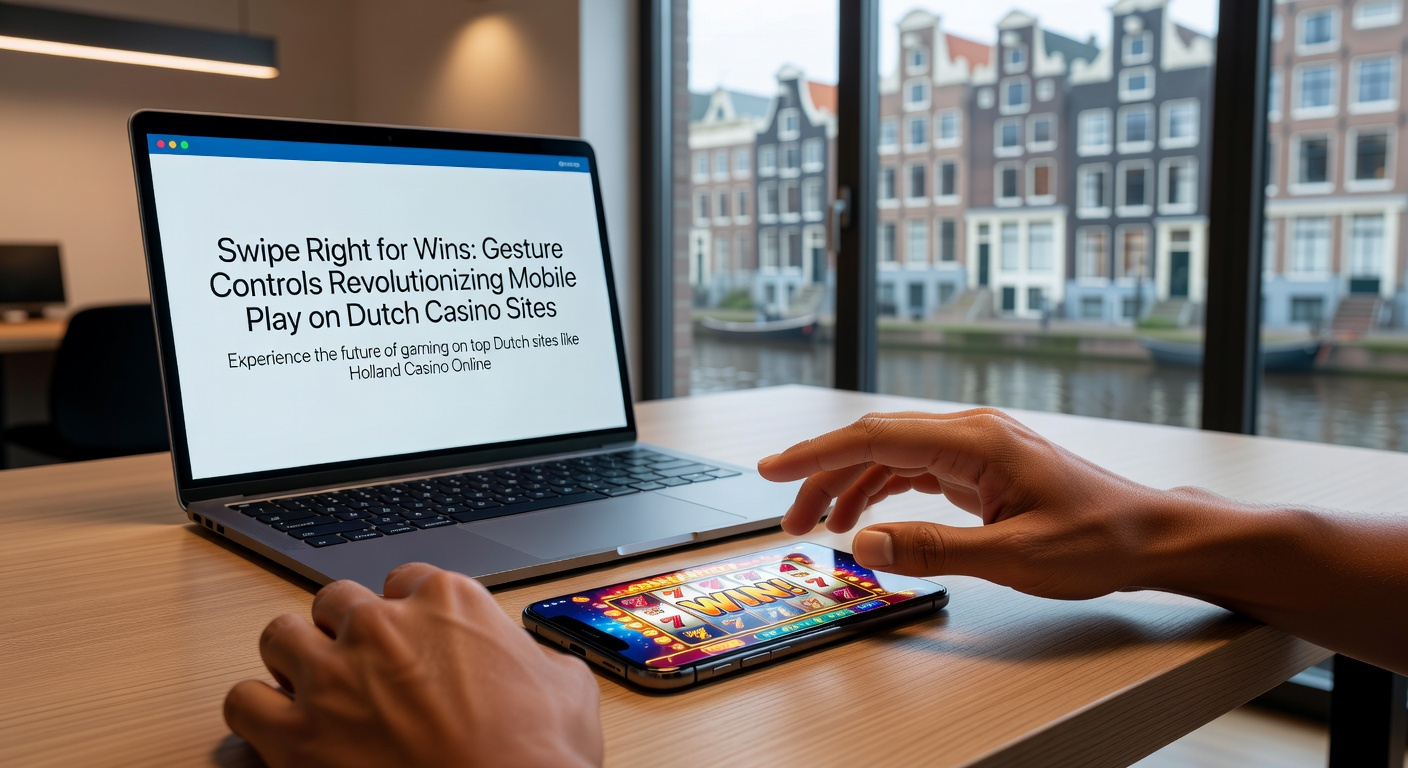Speler die gebaart op een mobiel scherm in een live casino omgeving, met Nederlandse vlag op de achtergrond